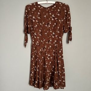 Reformation Printed Floral Mini Dress